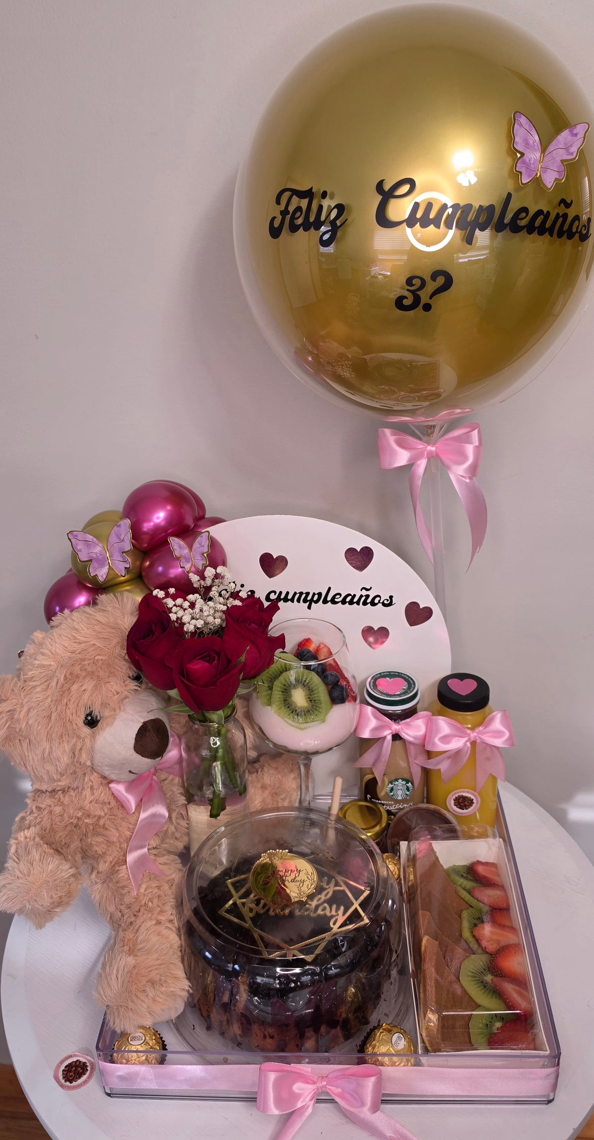Bandeja Oso con Rosas